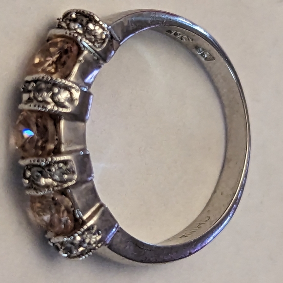 Sterling silver and CZ* ring - Picture 2 of 2